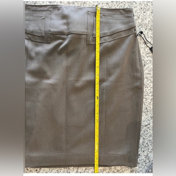 Express Greyish Brown High Waist Mini Pencil Skirt Size 10 - Picture 7 of 8
